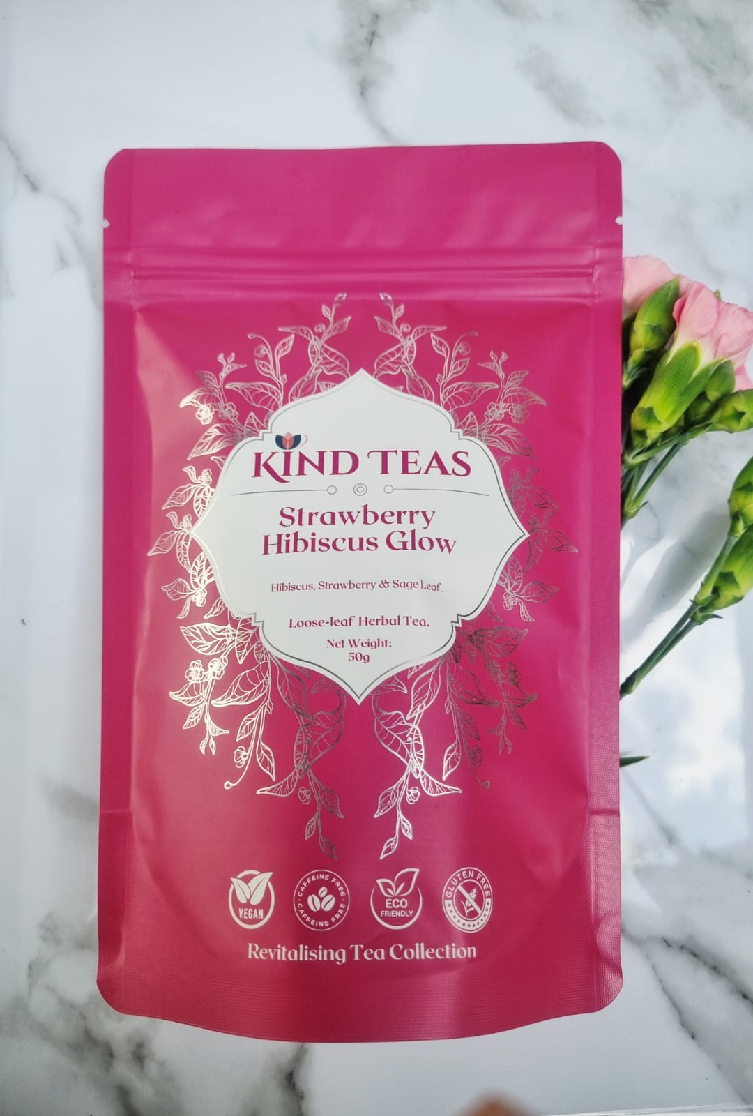 Strawberry Hibiscus Glow Herbal Infusion (Sweet and Tangy)
